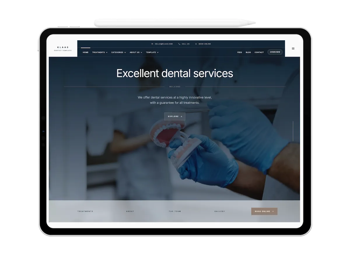 Medical and dental practice website