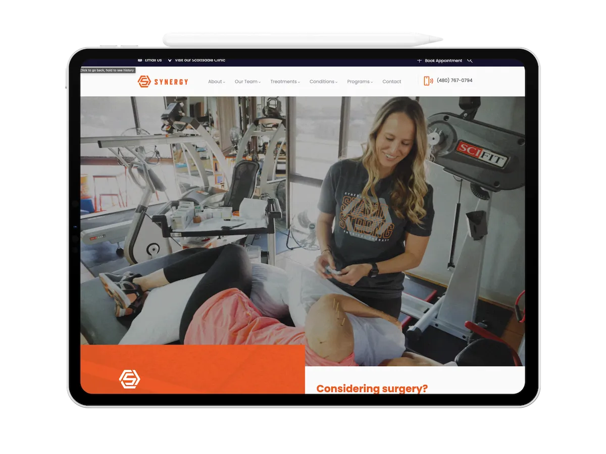 Medical website design