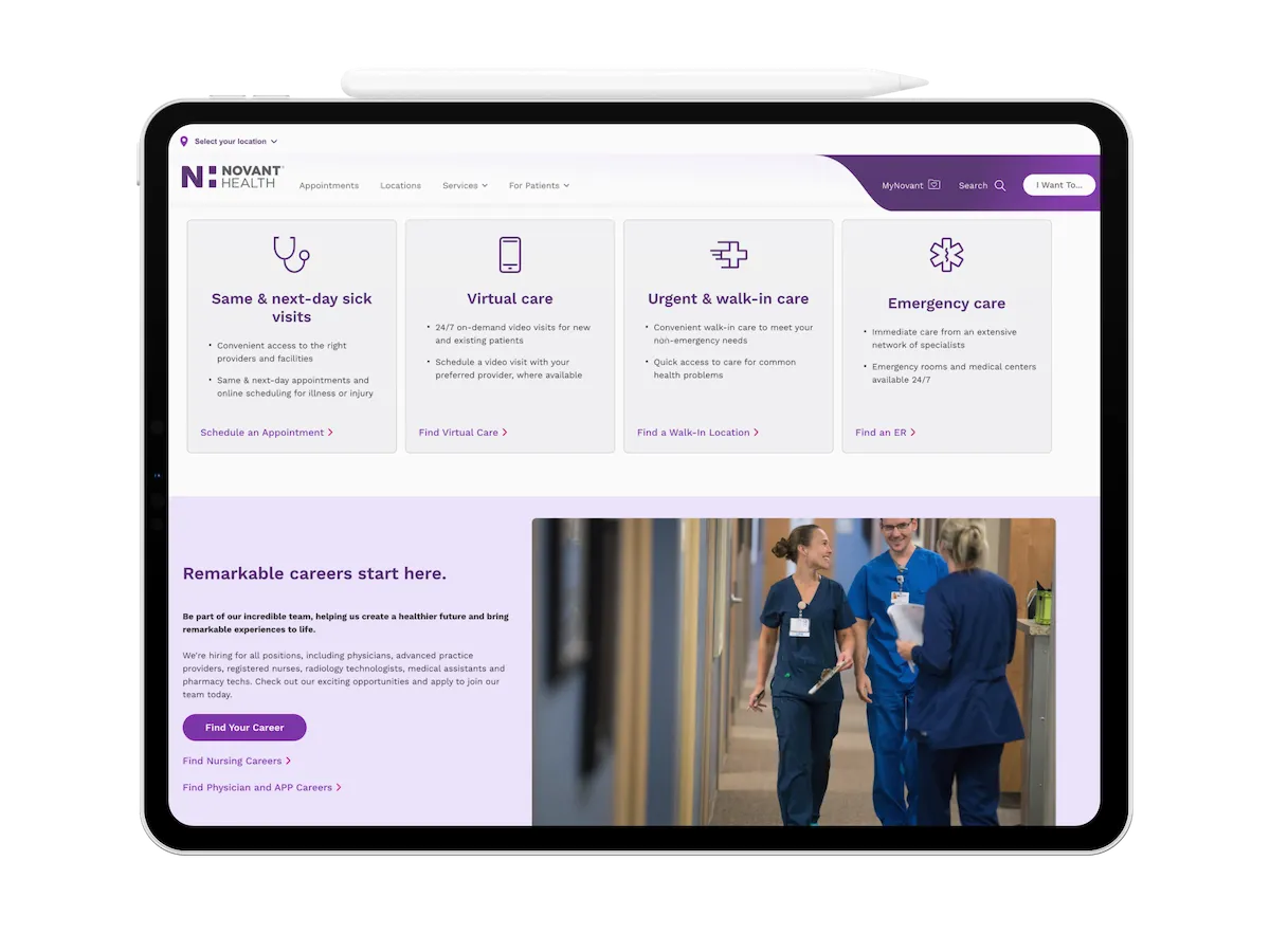 Doctor practice website