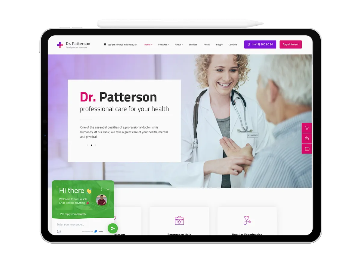 Medical practice website