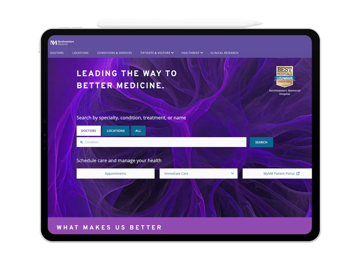 Doctor practice website