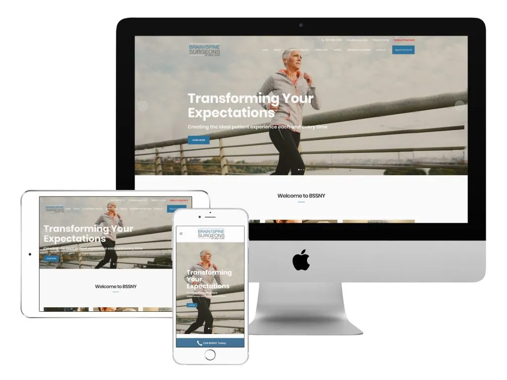 Brain & Spine NY website design