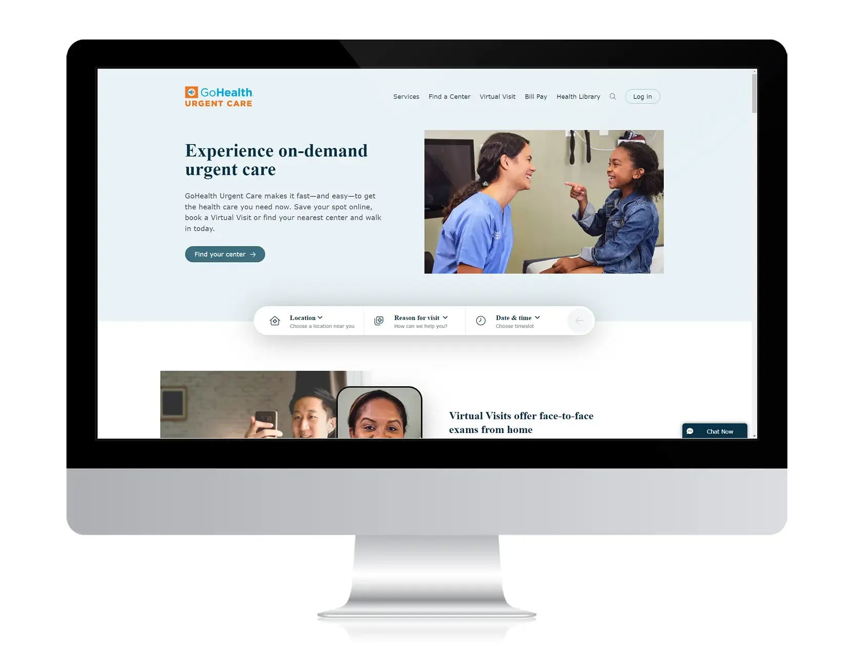Northwell / GoHealth website after Hexapoint