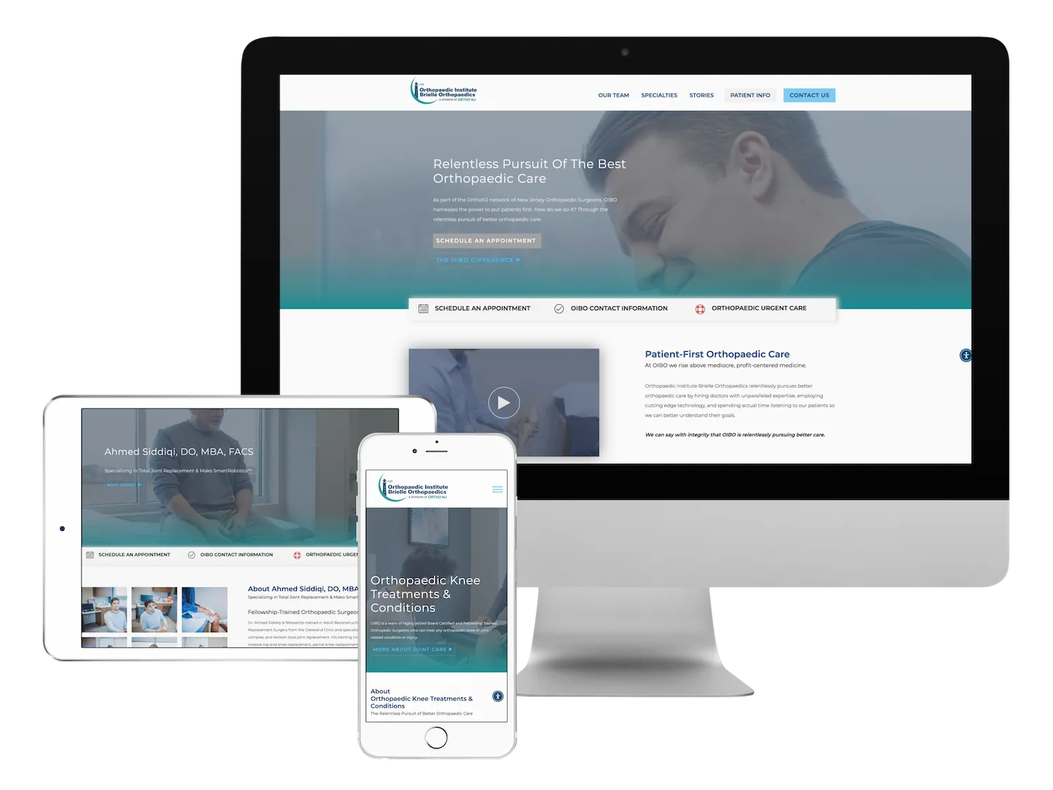 Orthopedic Institute website design