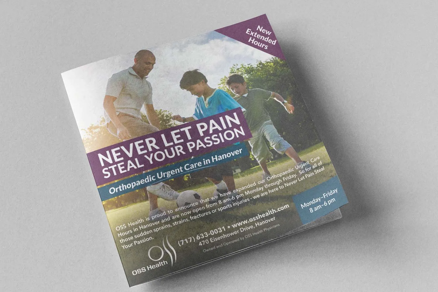 OSS Health "Never Let Pain Steal Your Passion" patient booklet