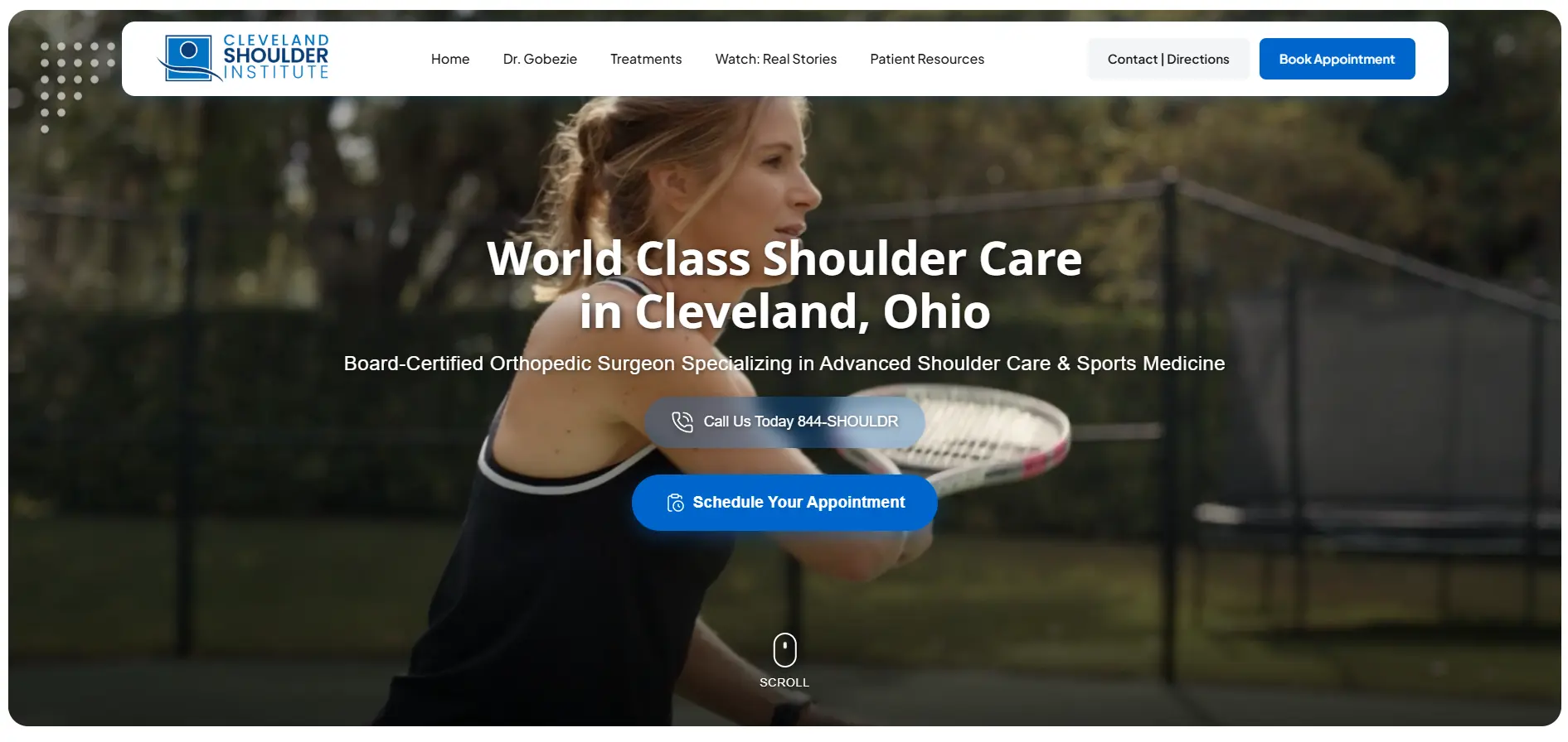 Orthopedic specialty practice website